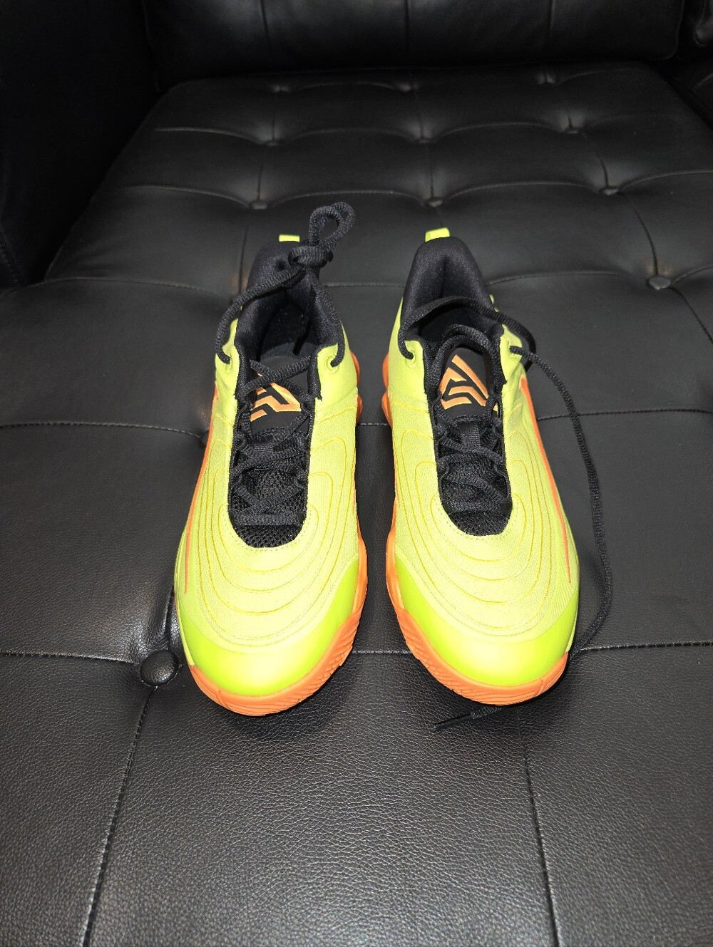 Nike Neon Yellow & Orange Athletic Sneakers with Black Accents